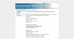 Desktop Screenshot of hno-schongau.de