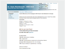 Tablet Screenshot of hno-schongau.de